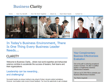 Tablet Screenshot of businessclaritygroup.com